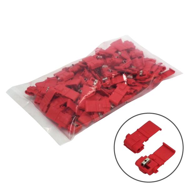 3M スコッチロック Uエレメントコネクタ 558 赤 100個  エレクトロタップ タップコネクタ...