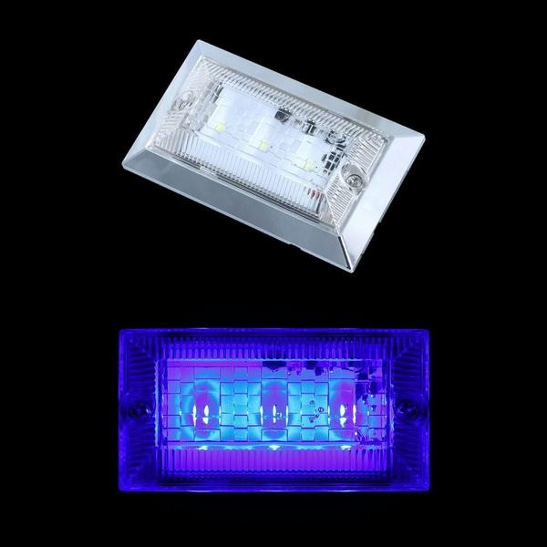 ハイパワーフラットマーカーランプNEO クリアレンズ ブルー 534501 トラック用品 ランプ・電...