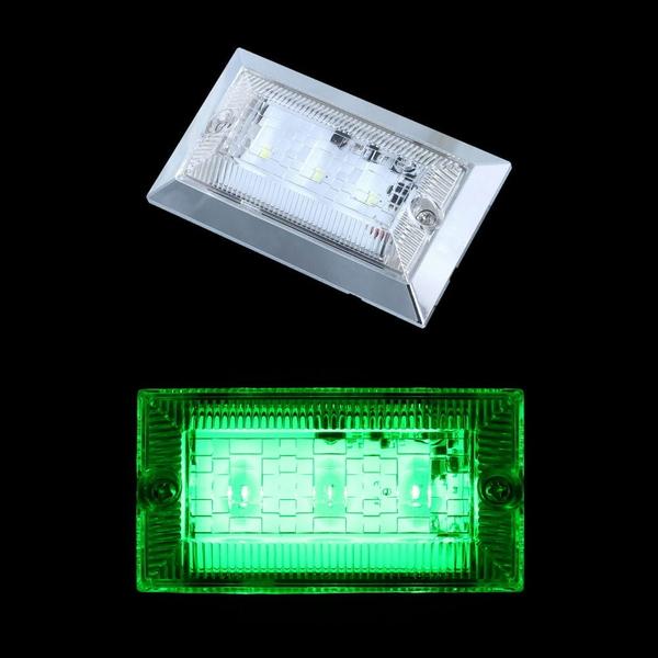 ハイパワーフラットマーカーランプNEO クリアレンズ グリーン 534503 トラック用品 ランプ・...