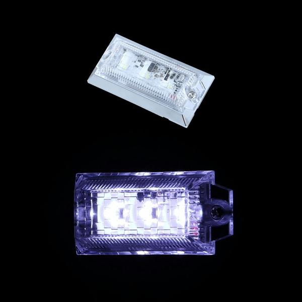 ハイパワーミニフラットマーカーランプNEO クリア/ホワイト 534544 トラック用品 ランプ・電...