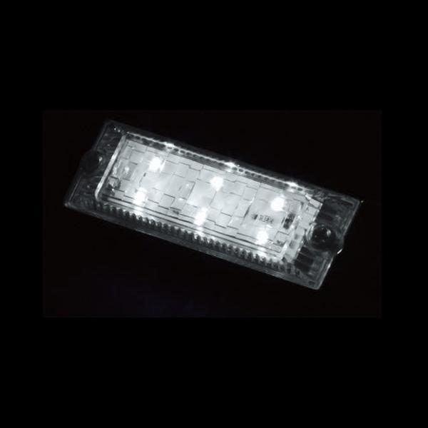 ウルトラフラットマーカーランプ 12V クリア/ホワイト 534604 トラック用品 ランプ・電飾パ...