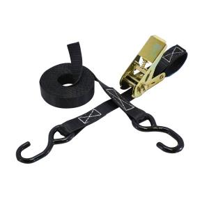 ラッシングベルト S字フック0.7ton 幅25mm 長さ0.5+4m ベルト荷締め機