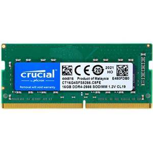 Crucial ノートPC用 メモリ PC4-21300(DDR4-2666) 16GB SODIMM CT16G4SFS8266 並行輸入｜mantendo0