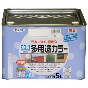 アサヒペン 水性多用途カラー 5L 白｜mantendo0