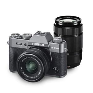 FUJIFILM ミラーレス一眼カメラ X-T30ダブルズームレンズキット チャコールシルバー X-T30WZLK-CS｜mantendo0