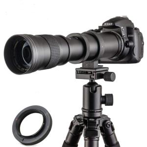 JINTU 420-800mm f/8.3 HD マニュアルフォーカス望遠ズーム レンズにとってニコン一眼レフデジタルカメラレンズD5600｜まんてんどう