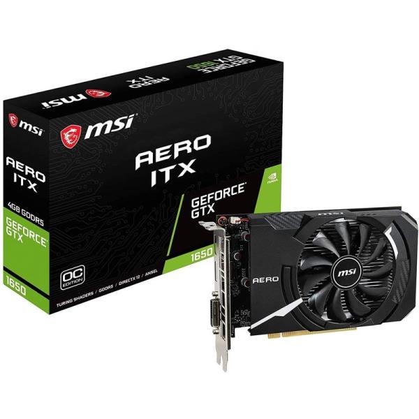 MSI GeForce GTX 1650 AERO ITX 4G OC グラフィックスボード VD6...