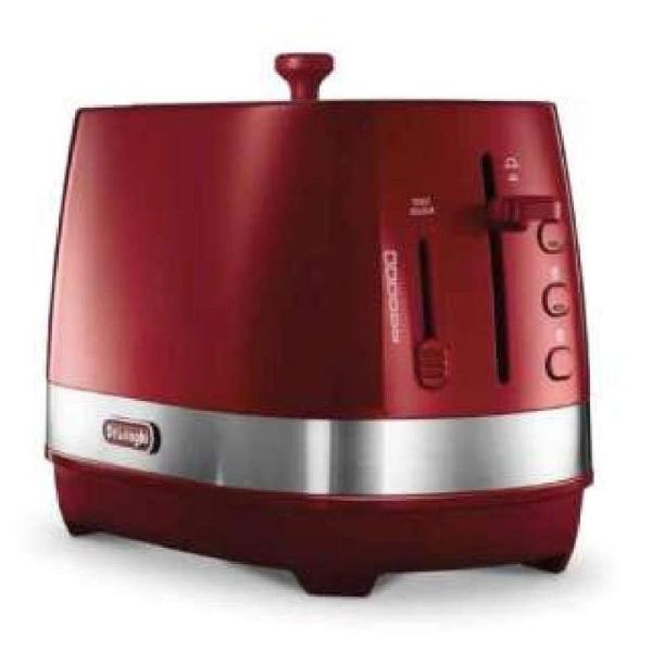 デロンギ(DeLonghi) アクティブ シリーズ ポップアップトースター レッド CTLA2003...