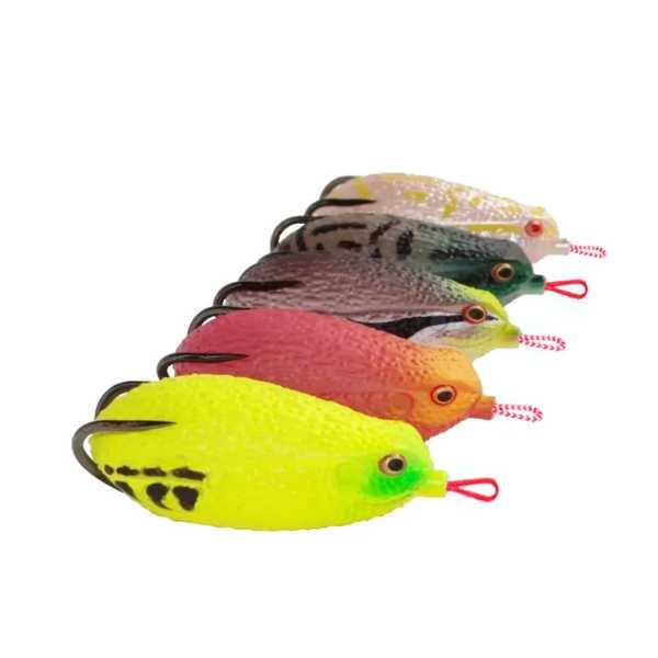 【互換品】Ucatchok 10pcs 7 1 26gビッグフロッグルアー ビッグトリプルハイカーボ...