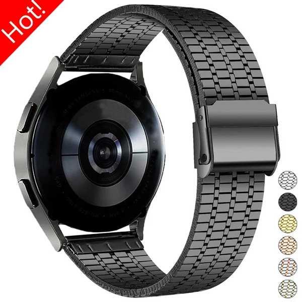 【互換品】サムスンギャラクシーウォッチ用ステンレススチールストラップ クラシックブレスレット Hua...