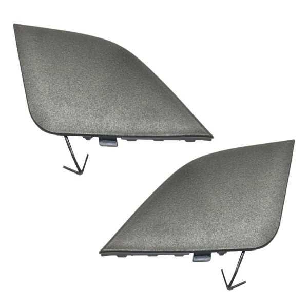 【互換品】左 &amp; 右フロントバンパー牽引フック目のカバートヨタRAV4 2016 2017 2018...