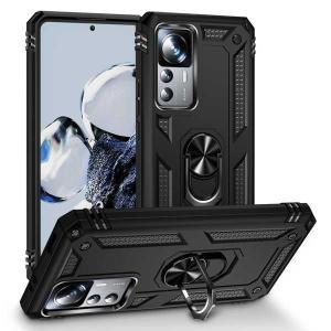 【互換品】耐衝撃鎧シャオ mi mi 13 12 11 ケース電話ケース mi 11T 12T プロパワーリングスタンドバンパーシリコーン電話バックカバー