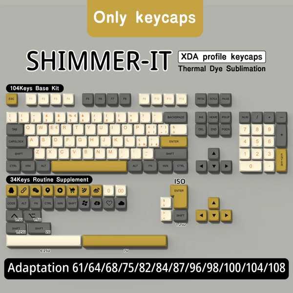 【互換品】イタリア語キーキャップ AZERTY キーキャップ QWERTZ PBT キーキャップ X...
