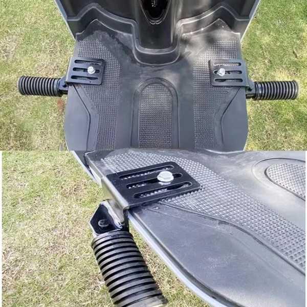 【互換品】折りたたみ式メタルオートバイフットペグ 2 個 - 快適 ストリートクルーズペダルでライデ...