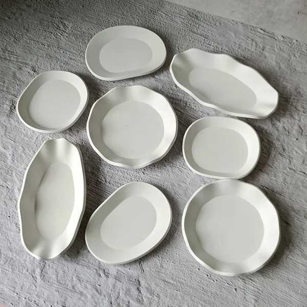 【互換品】粘土の形をしたシリコン金型の収納トレイ 日曜大工のジュエリーディスプレイスタンド エポキシ...