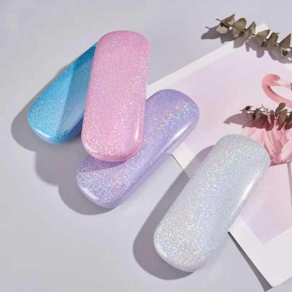 【互換品】1pc エレガント グリッタースパンコールサングラスケースポータブル PU レザー読書 収...