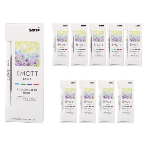 三菱鉛筆 シャープペン芯 EMOTT エモットペンシル 0.9 4色 No.1 リフレッシュカ