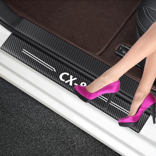 Xhfarce 新型 CX-8 新型MADZA スカッフプレート サイドステップガード 専用 スカ