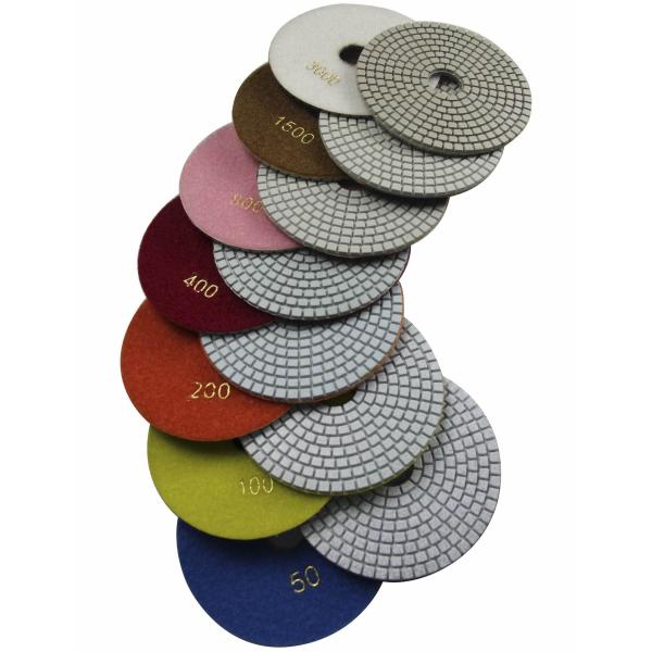 Konfor ダイヤモンド研磨パッド バフディスク石材専用 大理石 研磨 湿式 150mm 7