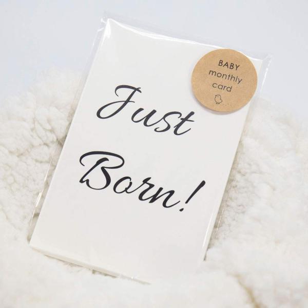 [メイドインたんたん] ベビーマンスリーカード 18枚セット 5歳まで design1 月齢