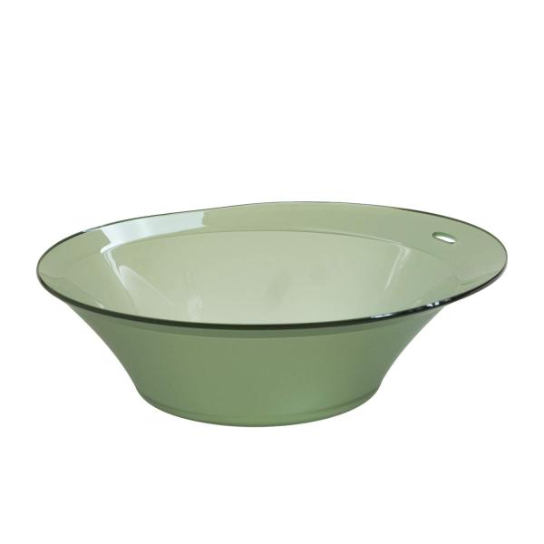 オカ(OKA) Dナチュレ ウォッシュボウル グリーン (湯おけ 手桶 風呂桶) 約幅28×