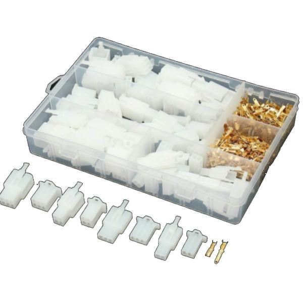 S.fields.inc バイク コネクター 圧着 端子 オス メス セット 旧車 バイク レス