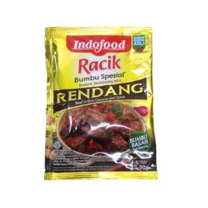 Indofood rendang - チリ＆ココナッツ調味料に牛肉、50グラム（4パック）｜mantendo1