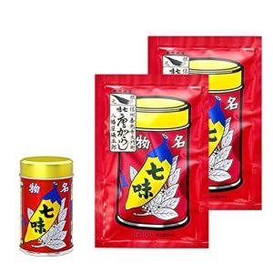 八幡屋礒五郎 七味唐辛子 14g1缶 18g2袋セット｜mantendo1