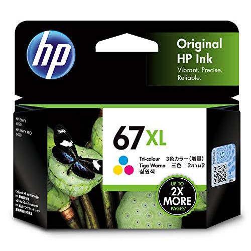 HP 67 XL 純正 インクカートリッジ カラー 増量 3YM58AA 国内正規品 ENVY 60...