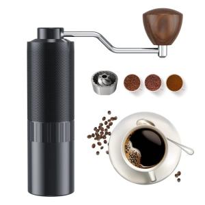 手動コーヒーミル 手挽きコーヒーミル コーヒーグラインダー ステンレス臼 粗さ調整可能 コーヒーミル 手動式 コーヒー手動ミル 家庭用 省力