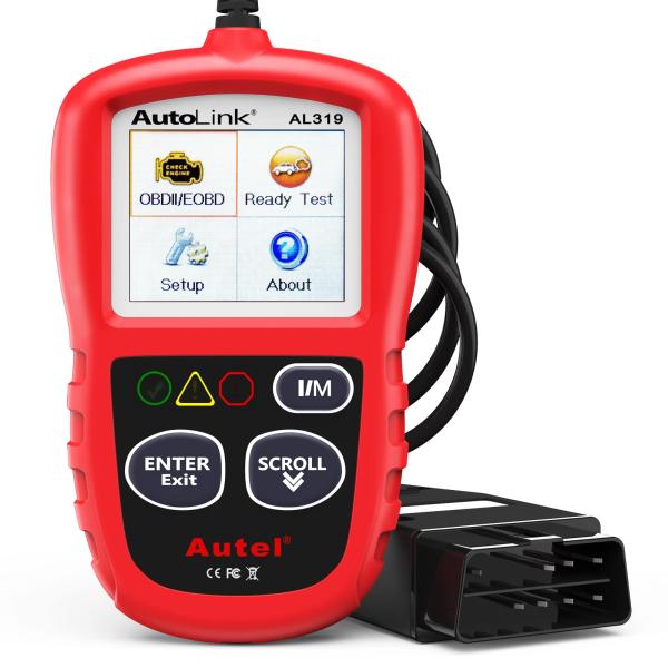 Autel Autolink AL319 OBD2 診断機 故障コードの読み取りと消去 obd車検時...
