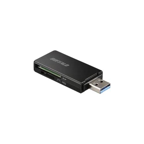 BUFFALO USB3.0 microSD/SDカード専用カードリーダー ブラック BSCR27U...
