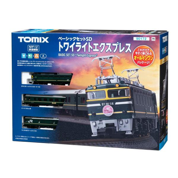 TOMIX Nゲージ ベーシックセットSD トワイライトエクスプレス 90172 鉄道模型 入門セッ...