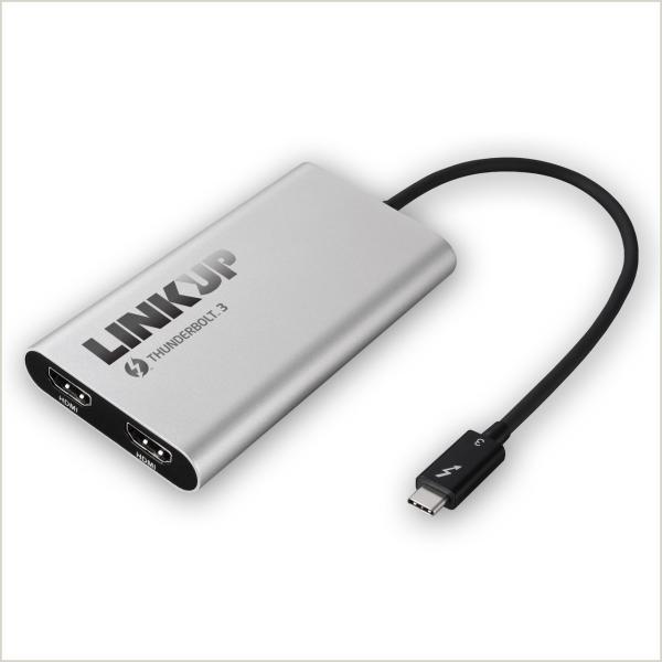 LINKUP - 認証済 Thunderbolt 3とデュアルHDMI 2.0アダプタMac + W...