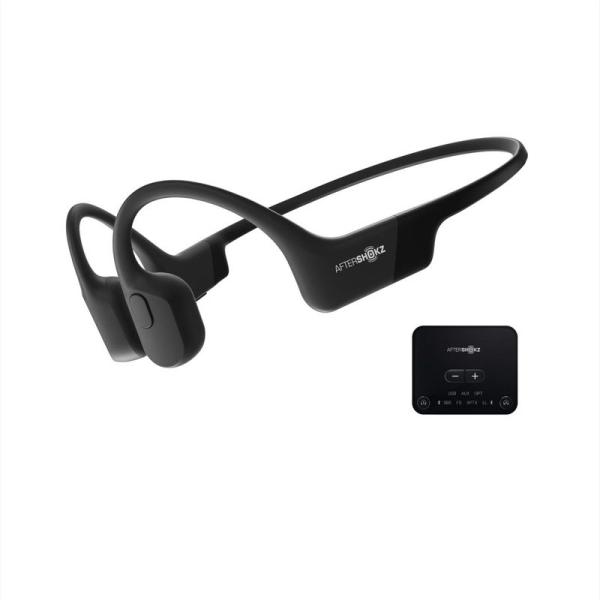 骨伝導 ワイヤレスイヤホン テレビ用AfterShokz トランスミッターセット Bluetooth...