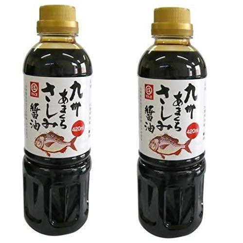 マルエ醤油 九州甘口さしみ醤油 420ml×2本セット