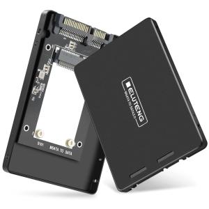 ELUTENG mSATA SSD ケース MSATA 変換アダプタ MSATA to SATA 外付きケース 2.5インチ アダプター 3｜mantendo1