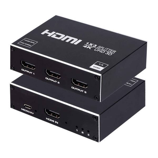 HDMI 分配器 セレクター 1入力3出力 HDMI スプリッター 1x3同時出力 アダプター 1....