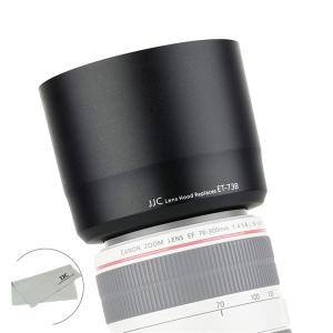 JJC 可逆式 レンズフード 黒 Canon EF 70-300mm f4-5.6l IS USM レンズ 用 ET-73B 互換｜mantendo1
