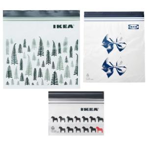 ＩＫＥＡ/イケア ・プラスチック袋・ ISTAD・イースタード・フリーザーバッグ 3種類/75枚・3...