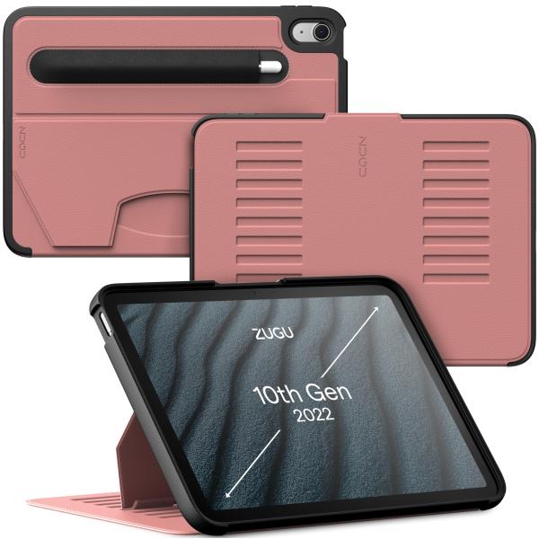ZUGU iPad 第10世代 ケース (2022) 10.9インチ 極薄 落下衝撃保護 ８段階 ス...