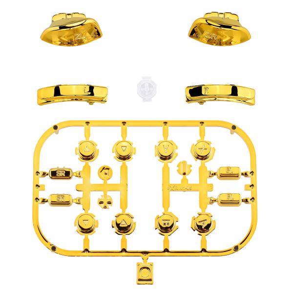 eXtremeRate スイッチ ジョイコンに対応用部品、クロームデザインABXY方向キーSR