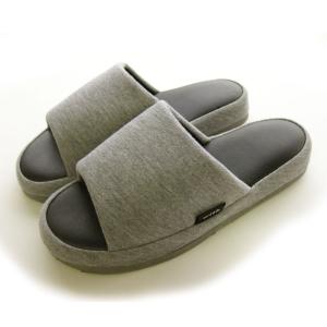 オクムラ スリッパ 疲れにくい 低反発 足裏 フィット 前開き Mサイズ グレー with低反発 ぴったりfit NWAA5901 GY