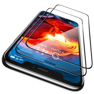 CASEKOO iPhone 11 / iPhone XR 用 ガラスフィルム ガイド枠付き 2枚セット 日本旭硝子製 全面保護フィルム 強｜mantendo9