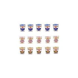 日清食品 カップヌードルミニシリーズ3種類セット(15食入り) ヌードル味 ミニ5個・カレー味5個・シーフード味5個｜mantendo9