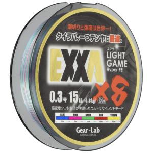 Gear-Lab(ギアラボ) PEライン EXXA 200m 0.3号 15LB(6.8kg) 8本 5色｜mantendo9