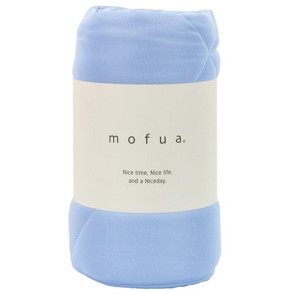 mofua(モフア) 掛け布団 ブルー セミダブル ふんわり 雲に包まれる やわらか 極細 ニット生...