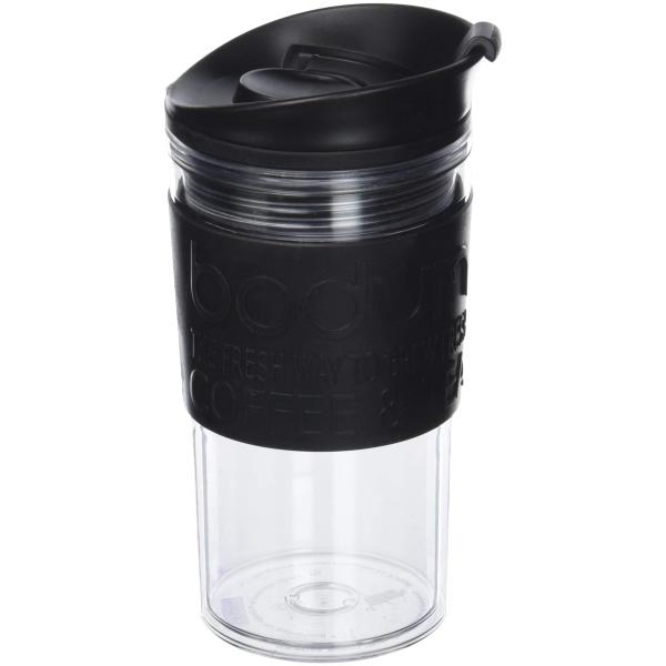 BODUM ボダム TRAVEL MUG トラベルマグ プラスチック 350ml ブラック 正規品 ...