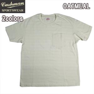 クッシュマン CUSHMAN 26690 SPECIAL POCKET TEE 旧式度詰天竺ポケットTシャツ　半袖｜manufactures-japan