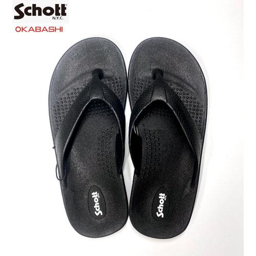 ショット　×　オカバシ　SCHOTT OKABASHI O-90613 SURF FLIP FLOP...
